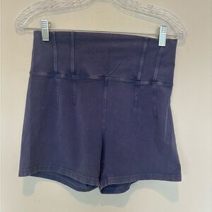 Aerie High-Waisted Blue Shorts
